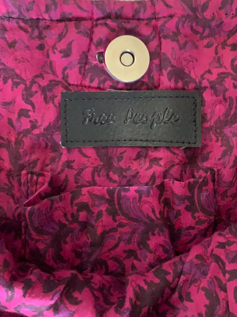 Free People Boho Multicolor Crossbody Bag with Pom & Shell Accents - Picture 3 of 5
